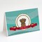 Caroline&#x27;s Treasures   BB1544GCA7P Chocolate Labrador Merry Christmas Greeting Cards and Envelopes Pack of 8, 7 x 5, multicolor